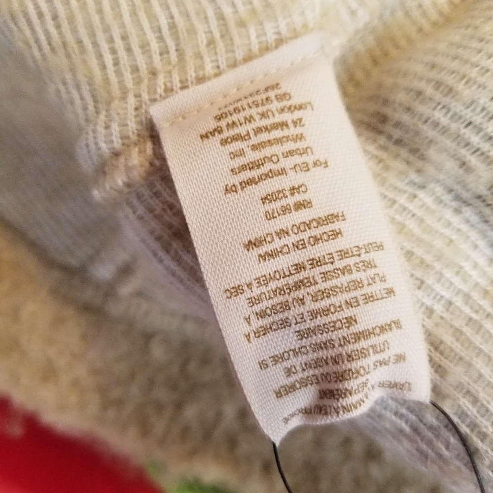 Free People Cornflower Tan Alpaca Wool Military Teddi Sweater Bell Sleeve Size M - Picture 13 of 16